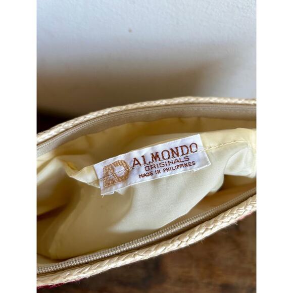 Vintage 80's Straw Clutch | Vintage Handbag - Picture 4 of 6